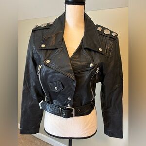 Vintage 80s Ladies Motorcycle Jacket